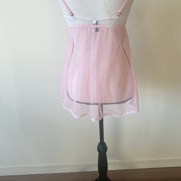 ABS Pink Lace Hearts Magnetic Front Closure Bra Top - Picture 3 of 5